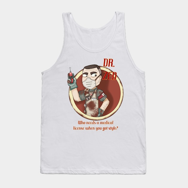 Borderlands Dr Zed Tank Top by CaptainShivers